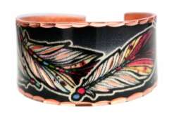 Copper Rings  Created in Feather Artwork by Lynn Bean