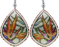 Bird of Paradise Flower Earrings
