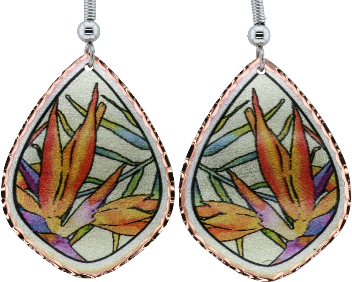 Bird of Paradise Flower Earrings Bird of Paradise Flower Earrings