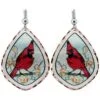 Cardinal Earrings, Bird Jewelry