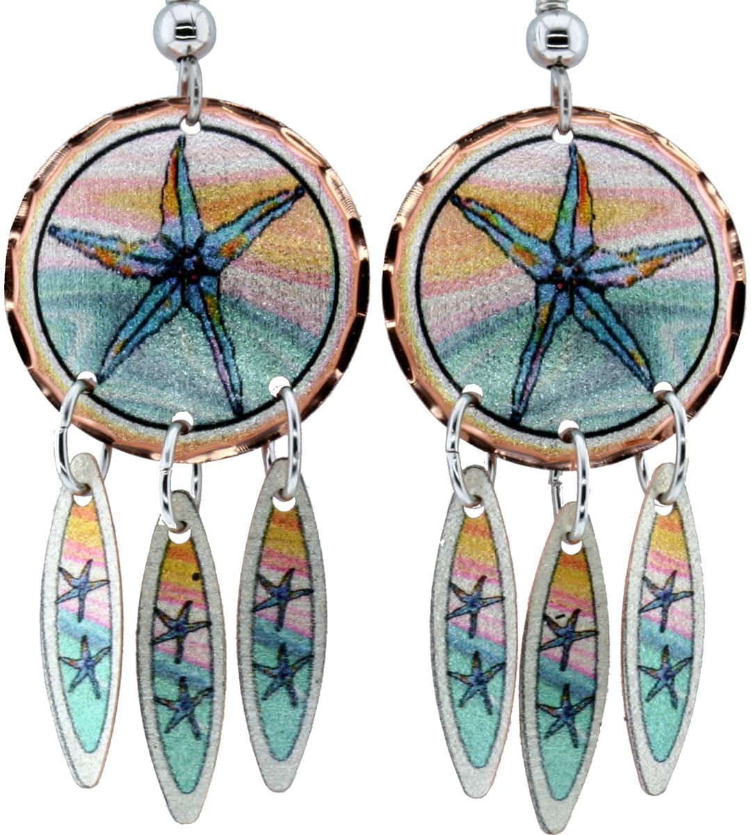 Coastal Florida Sea-star Earrings Coastal Florida Sea-star Earrings