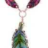Handmade Copper Feather Necklaces