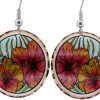 Hibiscus Flower Earrings Designed by Jo Lynch