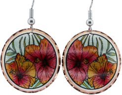 Hibiscus Flower Earrings Designed by Jo Lynch