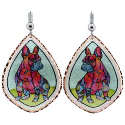 Whimsical Bulldog Earrings