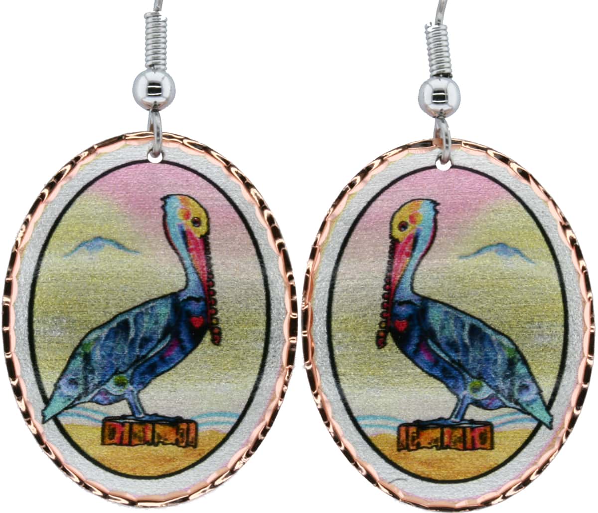 Jo Lynch Florida Pelican Earrings Jo Lynch Florida Pelican Earrings