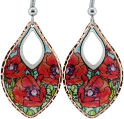 Poppy Flower Earrings