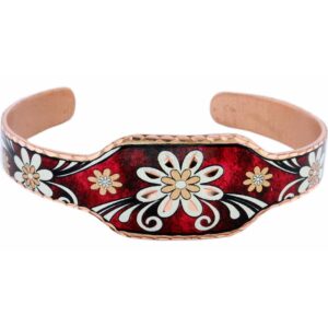 Flower Bracelets Handcrafted from Copper