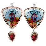 Whimsical Poodle Dog Earrings