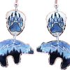 Dangle Bear & Bear Paw Earrings