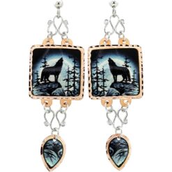 Howling Wolf Earrings Assembled with Wires
