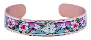 Louisiana Colorful Magnolia Cuff Bracelet