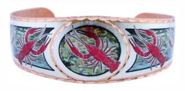 Louisiana Crawfish Copper Bracelet