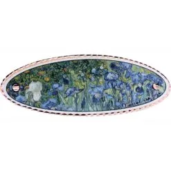 Handmade Van Gogh Irises Flower Copper Hair Clip Barrette