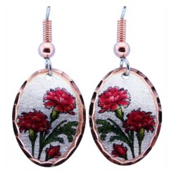 Delicately Pretty Carnation Earrings