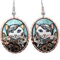 Colorful Copper Earrings