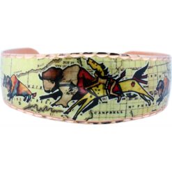 Copper Indian Warrior & Buffalo Bracelet