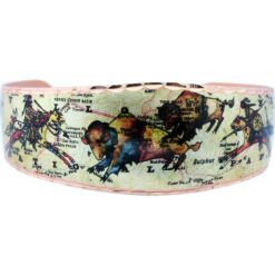 Nevada Map Indian Warriors & Buffalo Bracelet