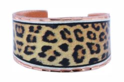 Leopard Print Copper Rings, Leopard Print Jewelry