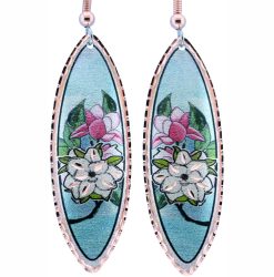 Louisiana State Flower Magnolia Earrings