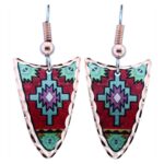 Red and Turquoise Native Earrings