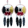 SW Native Medicine Wheel Earrings