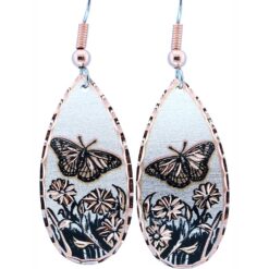 Copper Butterfly Earrings