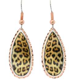 Teardrop Leopard Print Earrings