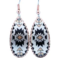 Teardrop SW Native Arrowhead Earrings