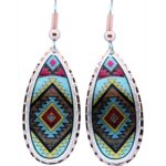 Colorful Copper Native Earrings