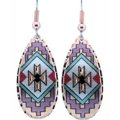 Pastel Color Native American Earrings