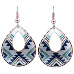 Teal Blue Native Earrings
