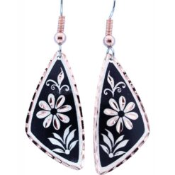 Triangle Flower Earrings