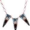 Colorful Feather Copper Necklaces