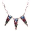 Flower Necklaces in Alcohol Ink Painted Artwork