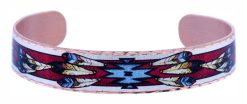 Colorful Native Copper Cuff Bracelets