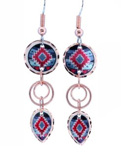 Copper Native Art Wire Earrings