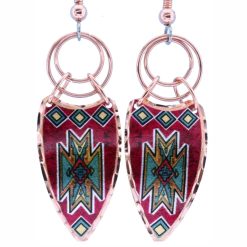 Copper Wire SW Native Dangle Earrings