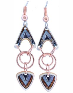 Copper Wire Unique Native Earrings