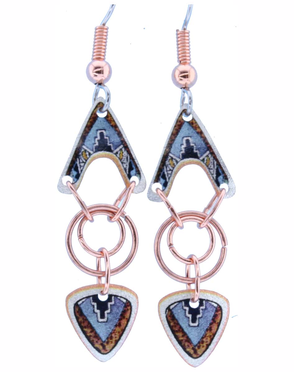 Copper Wire Unique Native Earrings Copper Wire Unique Native Earrings