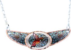 Dream Catcher & Hummingbird Choker Necklace