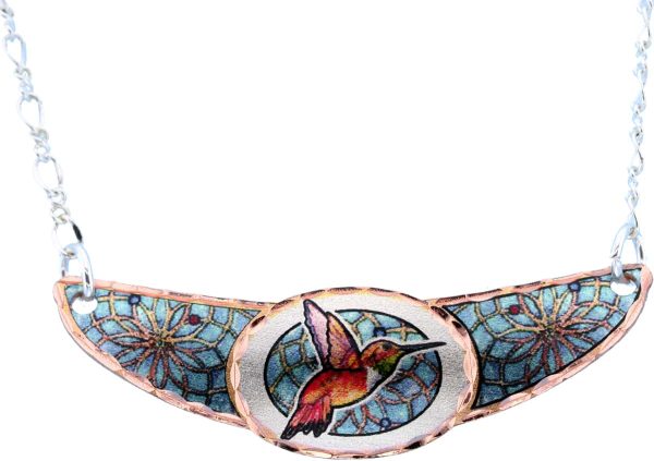 Dream Catcher & Hummingbird Choker Necklace