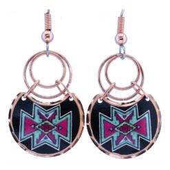 Native Copper Art Wire Earrings