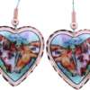 Heart Shape Horses Earrings
