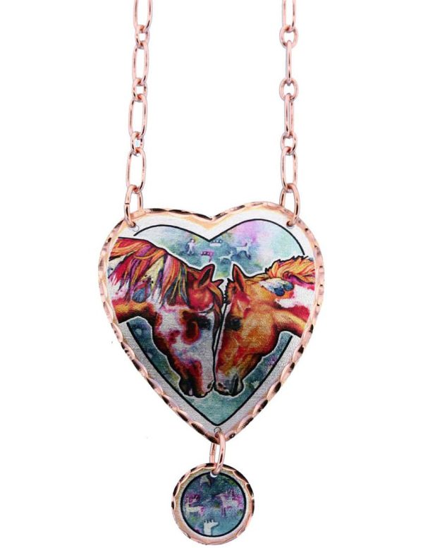 Horse Art Jewelry Necklace