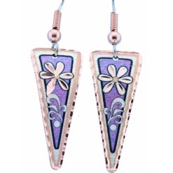 Copper Flower Earrings