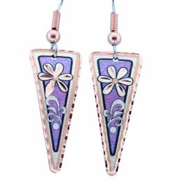 Light Purple Flower Earrings
