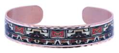 Native Pueblo Copper Cuff Bracelets