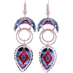 Southwest Native American Copper Wire Earrings