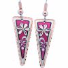 Pink Flower Earrings